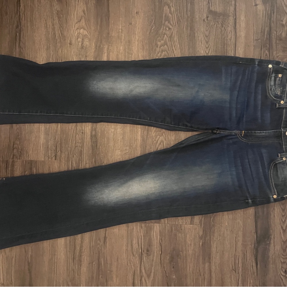 7 For All Mankind Dark Indigo Bootcut Jeans - Picture 4 of 10
